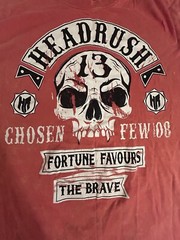 Headrush MMA Brand Tshirt Orange UFC Fight Clothing