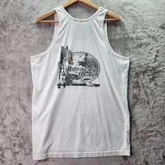 Ocean Wave Boracay Beach Philippines Tank Top White Graphic 3XL Vintage Style