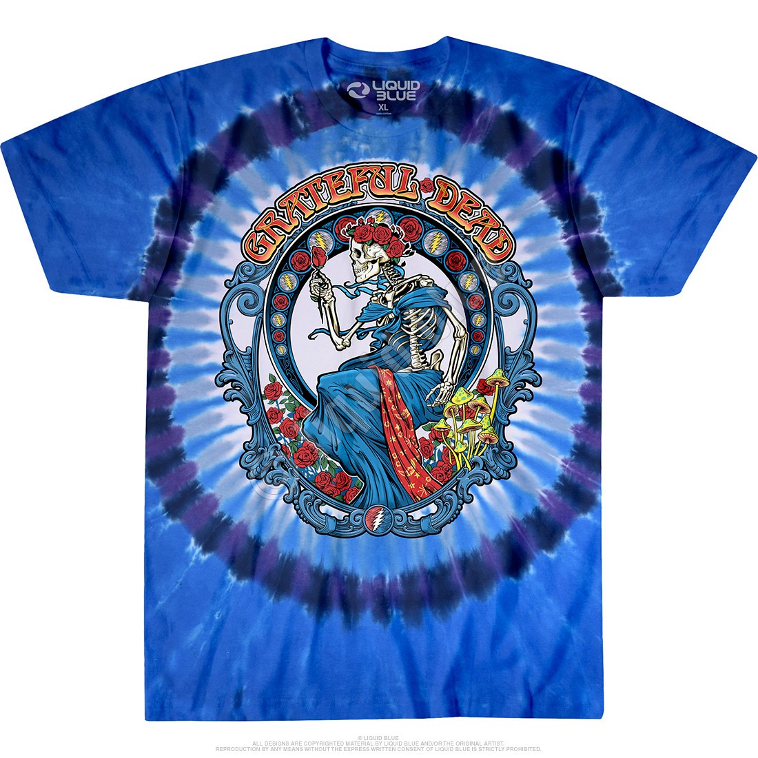 Grateful Dead Vintage Bertha Tie-Dye T-Shirt Liquid Blue gallery