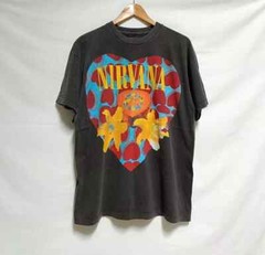 Nirvana Heart Shape Box T-Shirt Vintage Reprint One Side Front