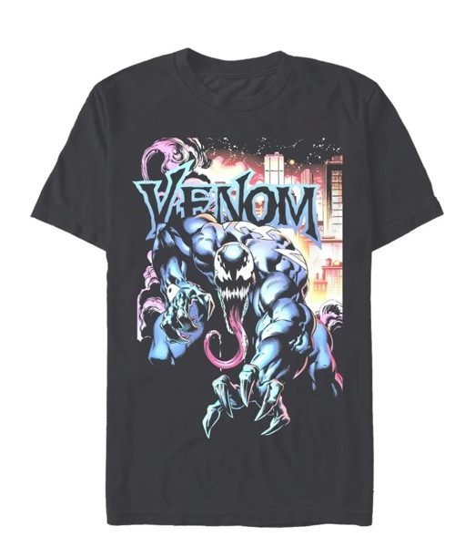 Marvel Venom "City Aflame" Graphic Tee Men Size S - Charcoal - New With Tags! gallery