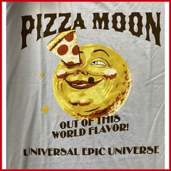 Reprint – Universal Studio$ Epic Universe Pizza Moon Shirt Gildan