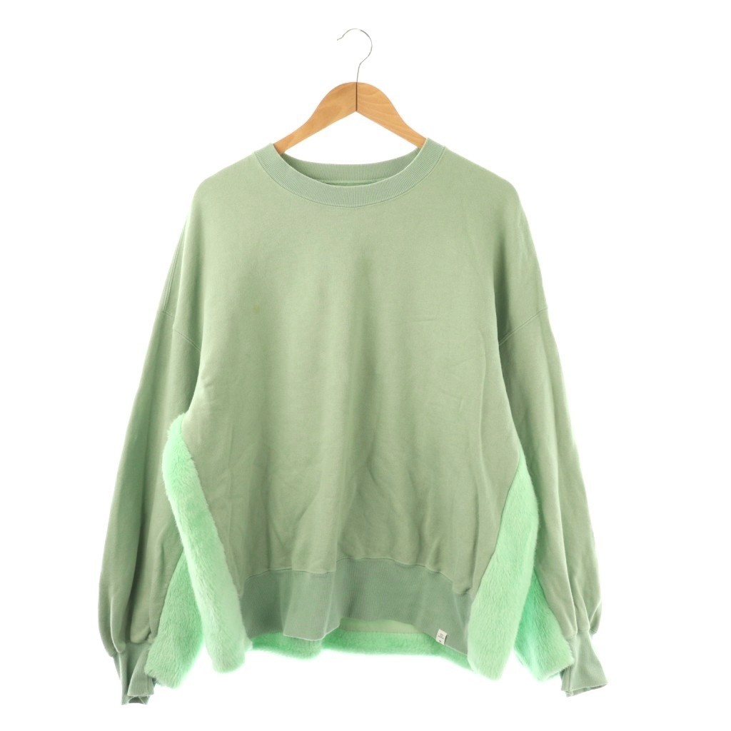 【TOPS】FACETASM CSW-SW-M04FAUX FUR SWEAT Sweatshirt Faux Fur Size 5 Smoke
