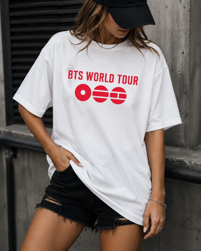 BTS World Tour 2026 T-Shirt Kpop Fan Merch Unisex Oversized Graphic Tee Gift gallery