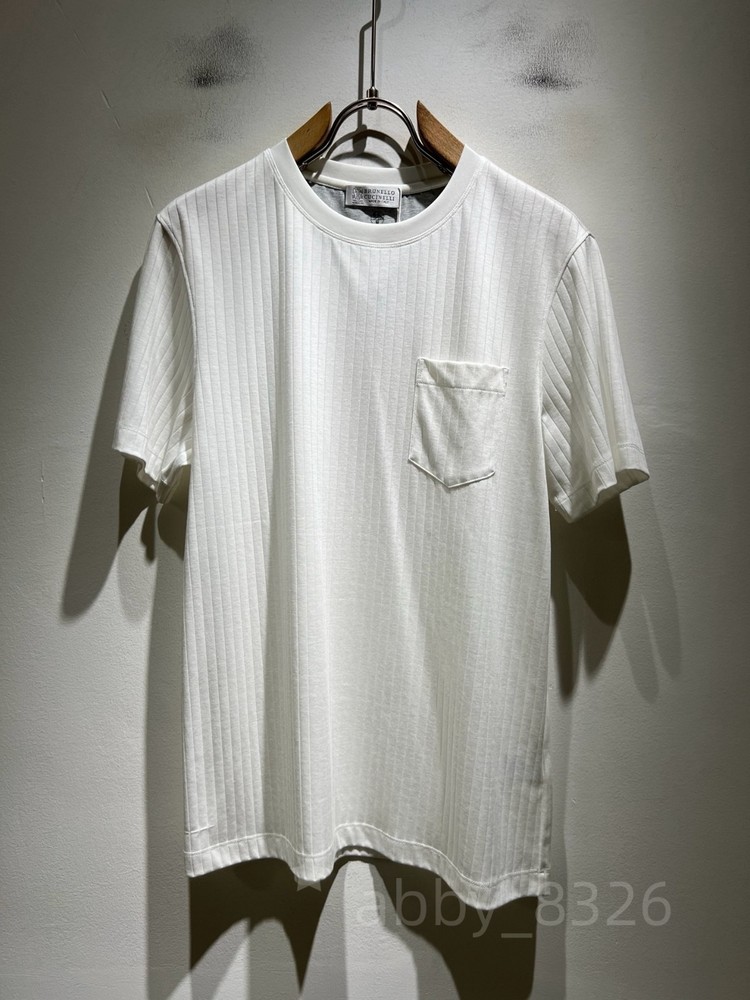 NEW Brunello Cucinelli Classic Men’s Regular Cotton Casual Short-Sleeve T-Shirt