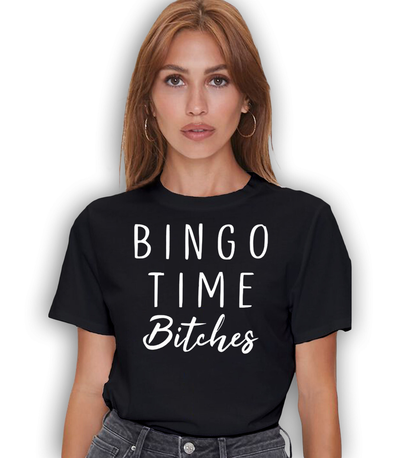 Bingo Time Bitches T-shirt Funny Novelty Vintage Humor T-shirt