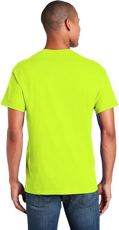 Gildan (10-pack) Safety Green Solid Cotton Short Sleeve Blank Tee T-Shirt S-XL gallery