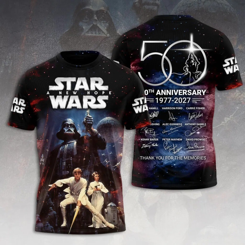 Star Wars 50th Anniversary A New Hope T-shirt Size XS-6XL All Over Print