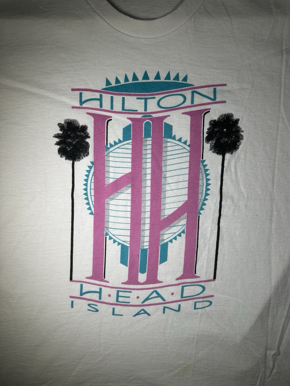 Vintage Hilton Head Island USA Made Cal Cru 90s Souvenir Graphic T Shirt L 11 gallery