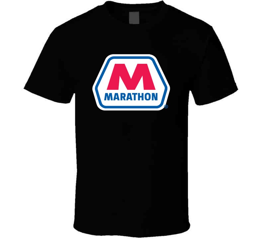 Marathon Tee Cool Gas Station Oil Trucking Driving T Shirt gallery