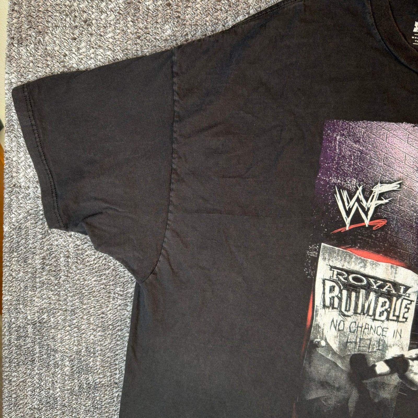 WWF Royal Rumble 1999 Modern Vintage Reprint Graphic T-Shirt Black 5X Mens WWE gallery