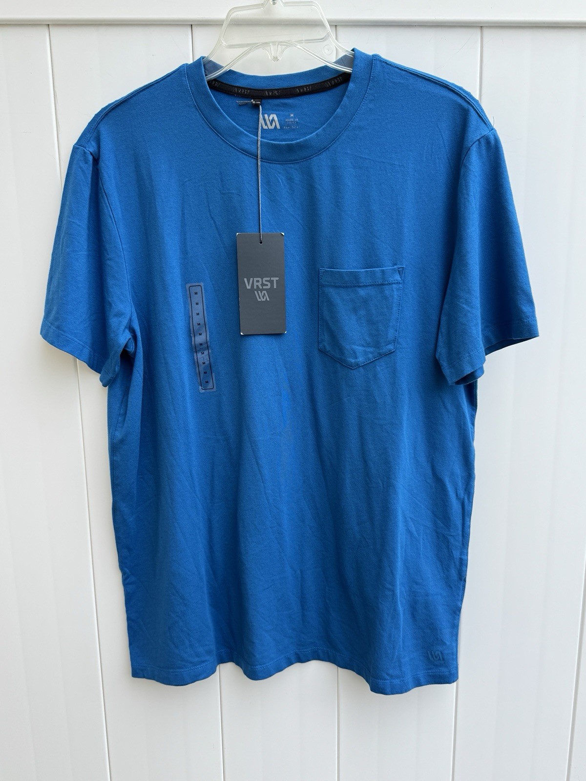 VRST Essential Pocket Tee Short Sleeve Shirt Blue Tide Men’s Medium NWT