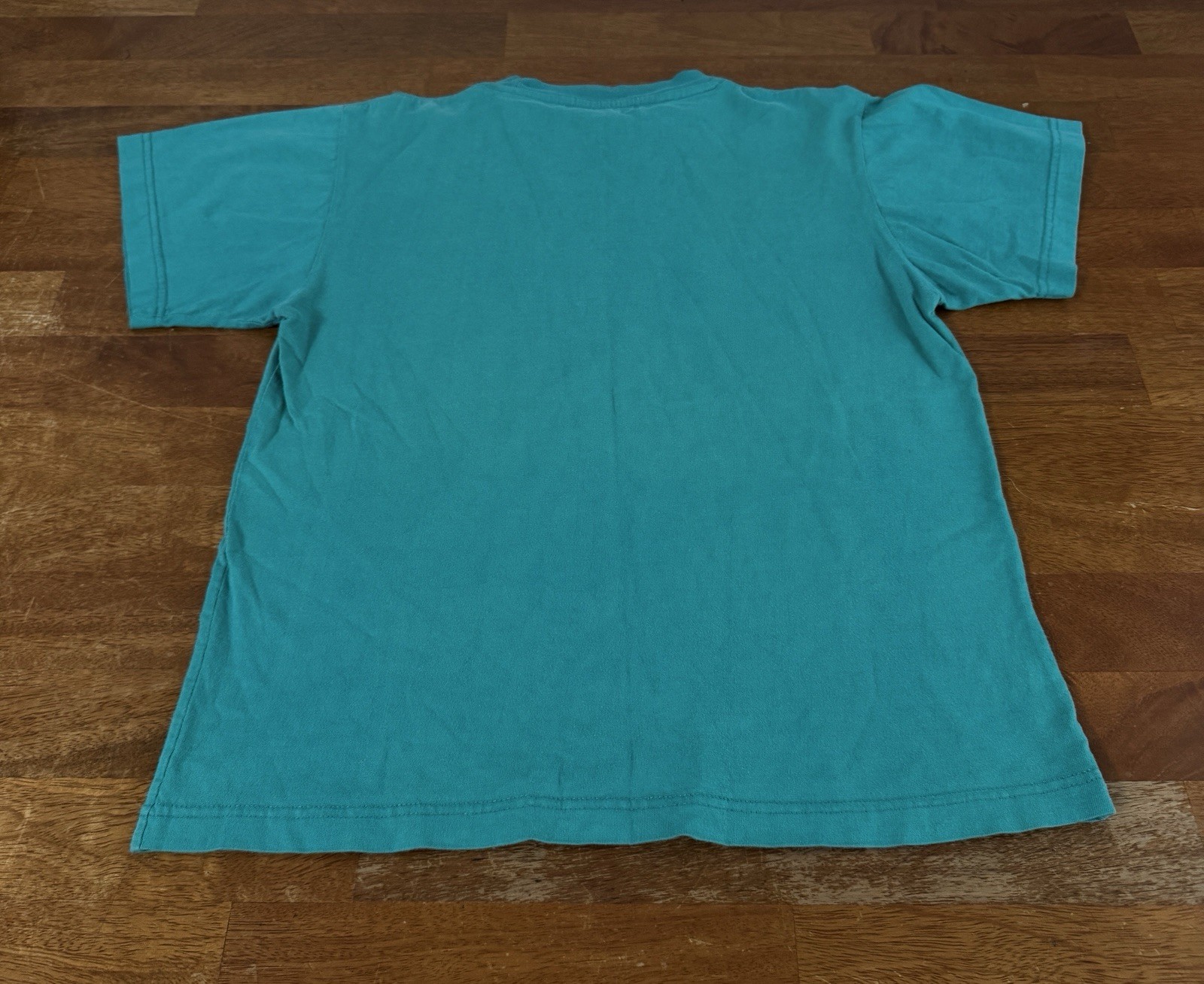 Carnival 100% Combed Cotton Adult Unisex Small T-Shirt Turquoise Vintage gallery
