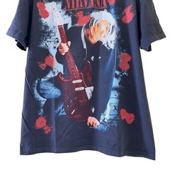 VTG Nirvana Kurt Cobain Scarecrow Cross Field Modern Band Shirt XL REPRINT