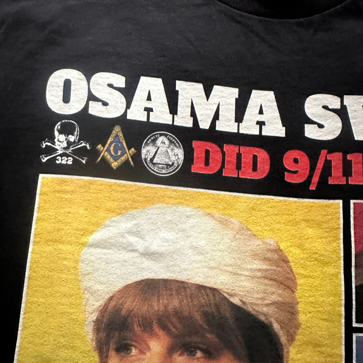 911 Osama Bin Laden George Bush Y2K Grunge T-shirt gallery