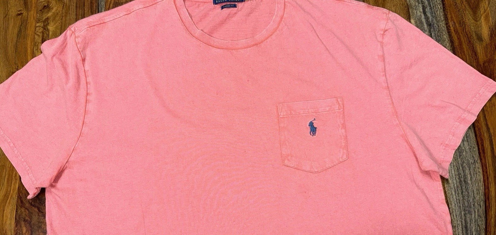 Polo Ralph Lauren Cotton Linen Pocket T Shirt Classic Fit Amalfi Red Men’s Sz L gallery