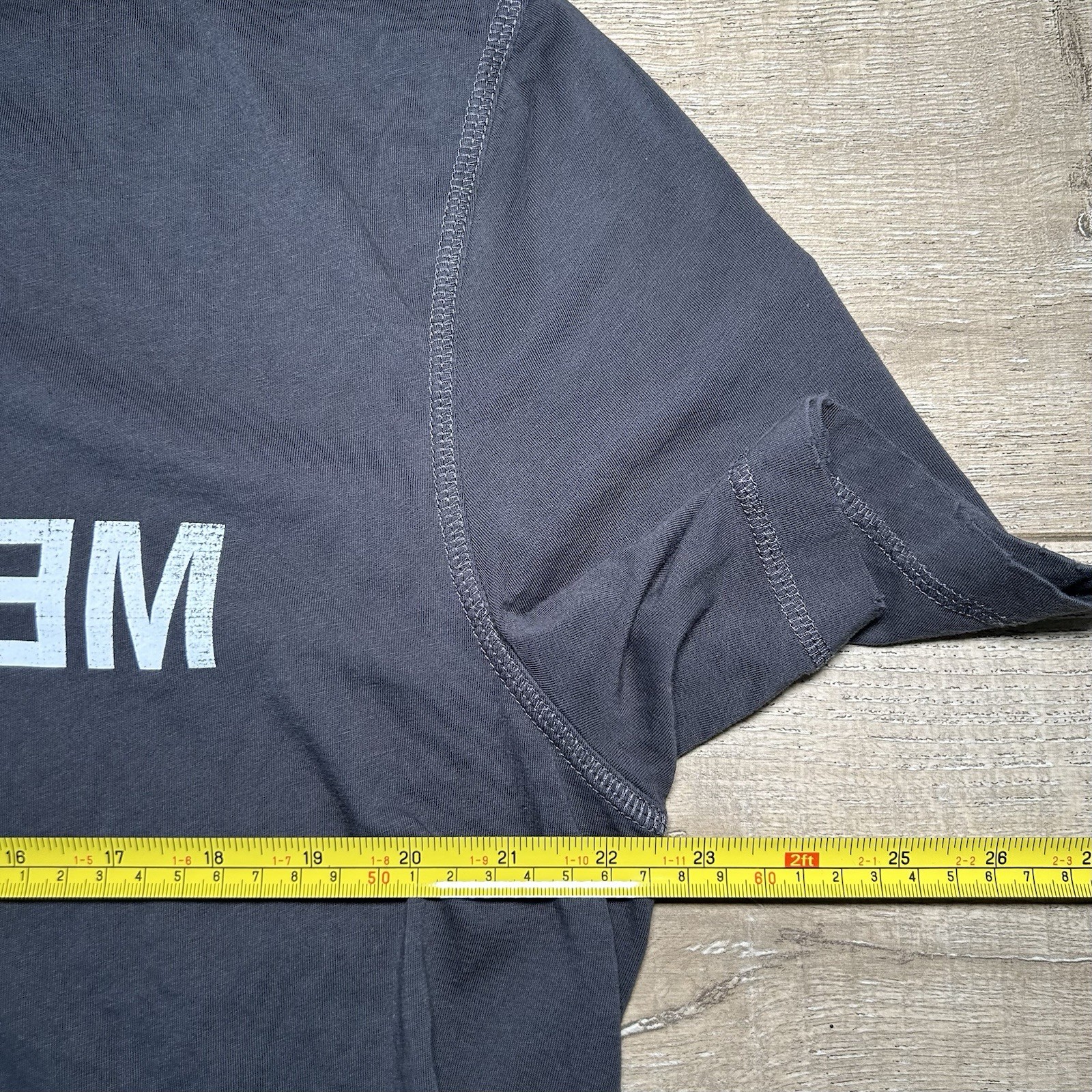 Helmut Lang Meatpacking Crewneck T Shirt Gray Large NYC Designer Tee gallery