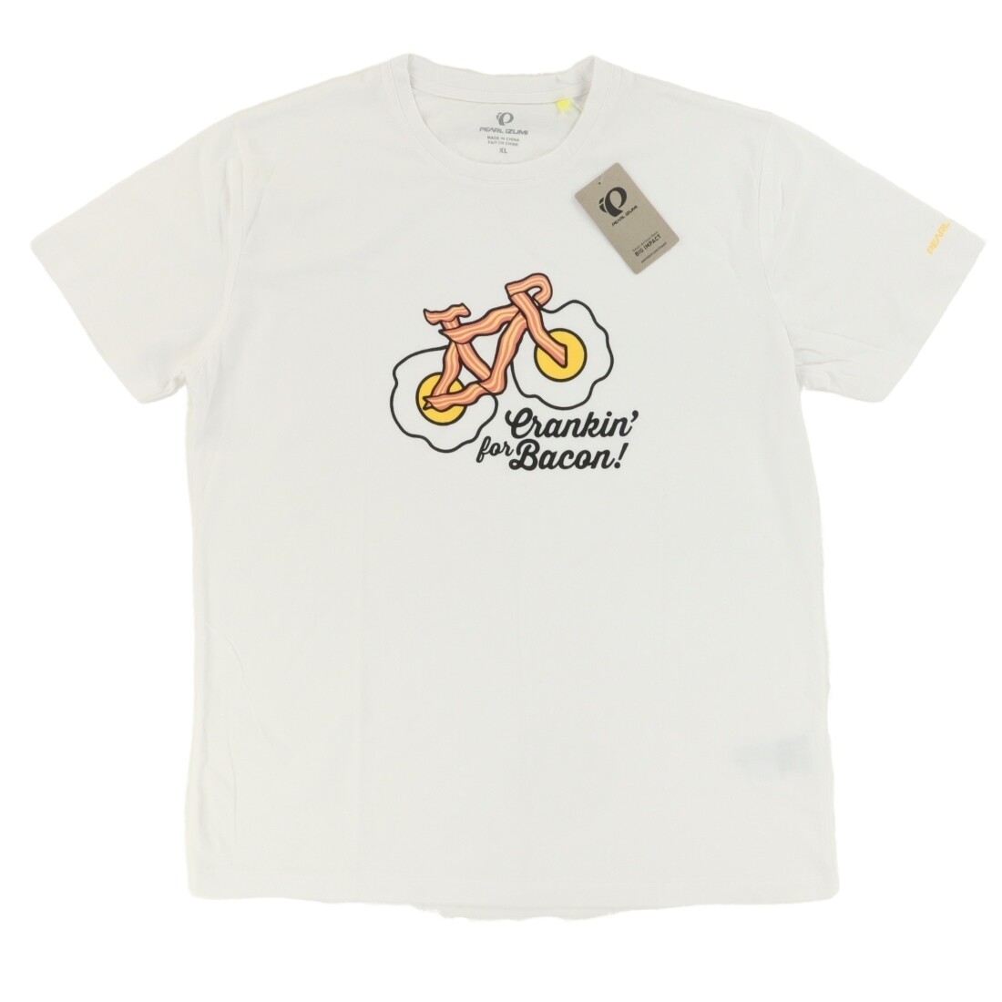 Pearl Izumi Crankin Bacon Solid T-Shirt White Men’s XL