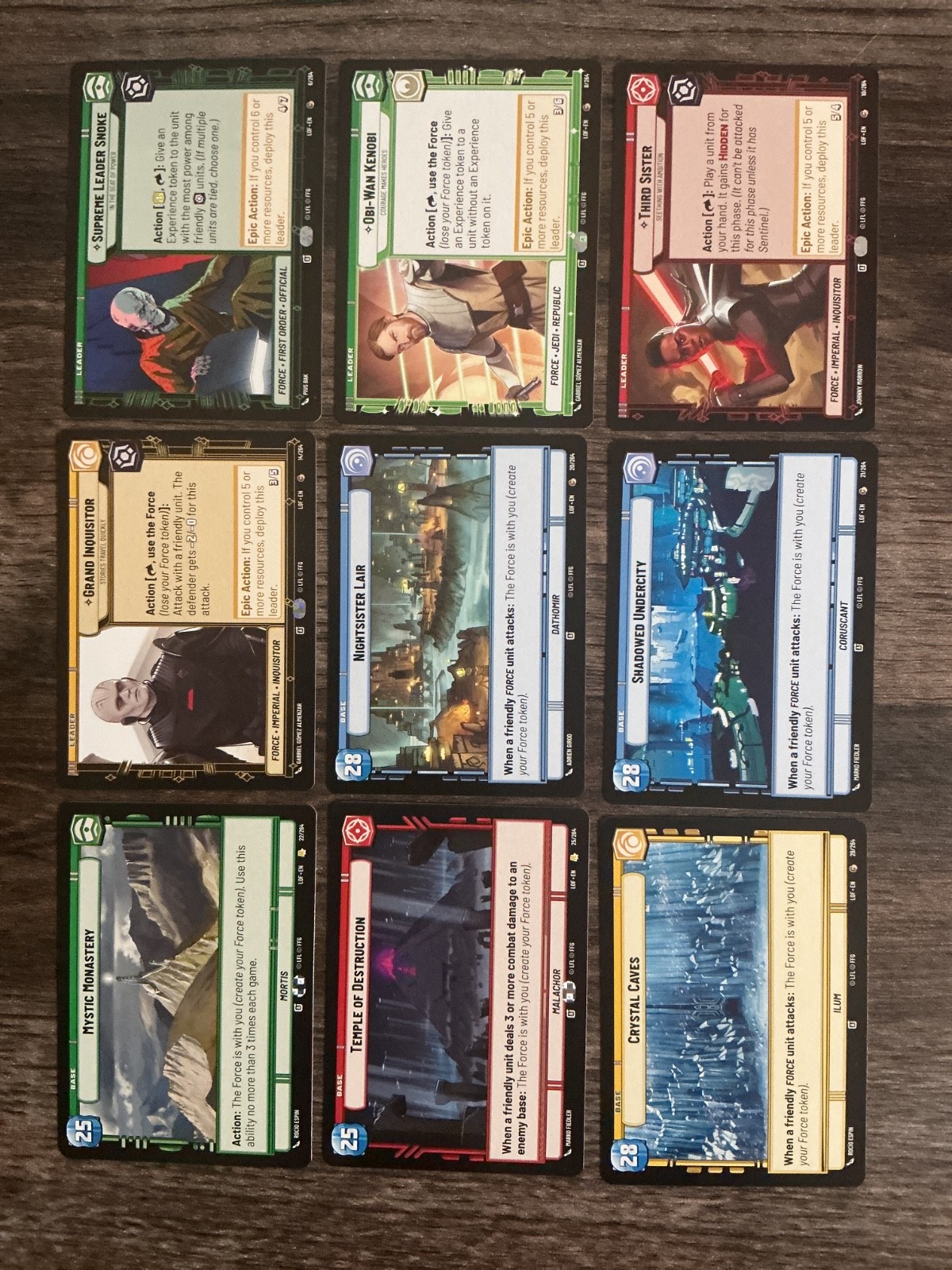 Star Wars Unlimited Legends of the Force You Pick Common, Uncommon, Rare