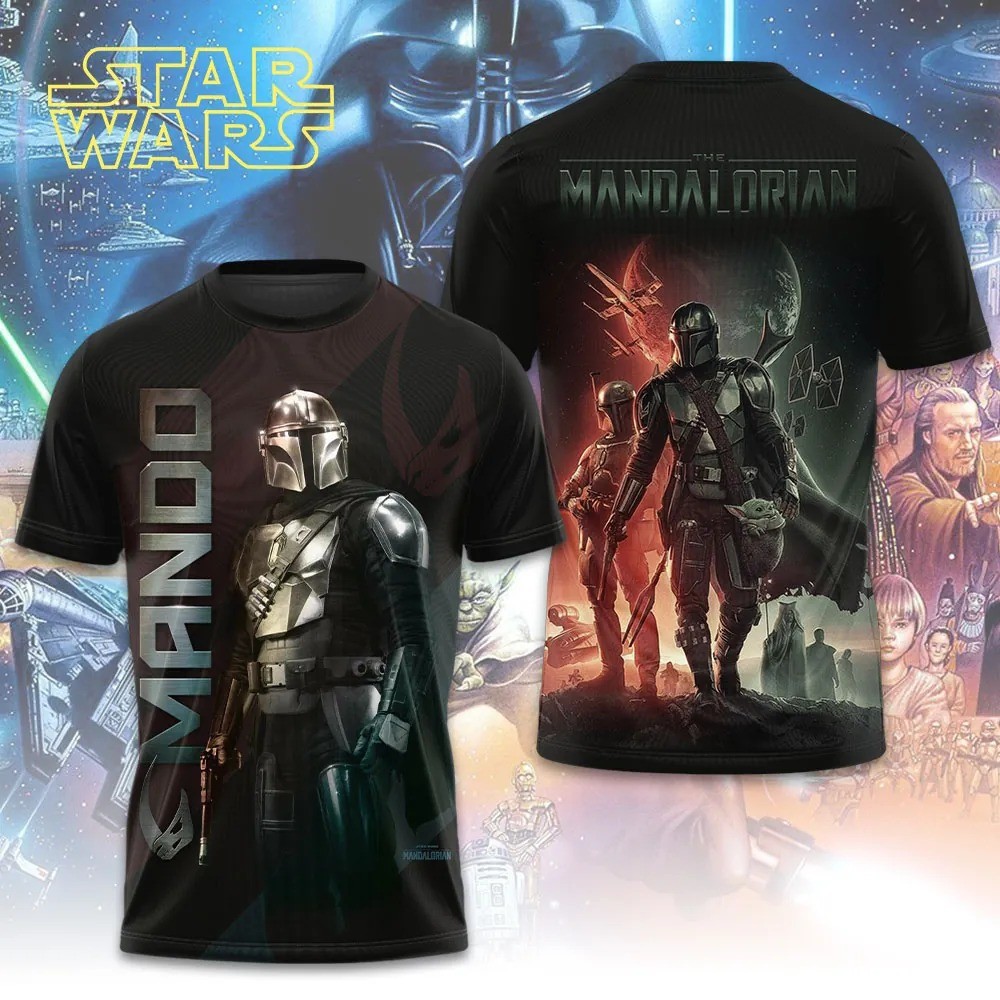 Star Wars The Mandolorian T-shirt Size XS-6XL All Over Print gallery