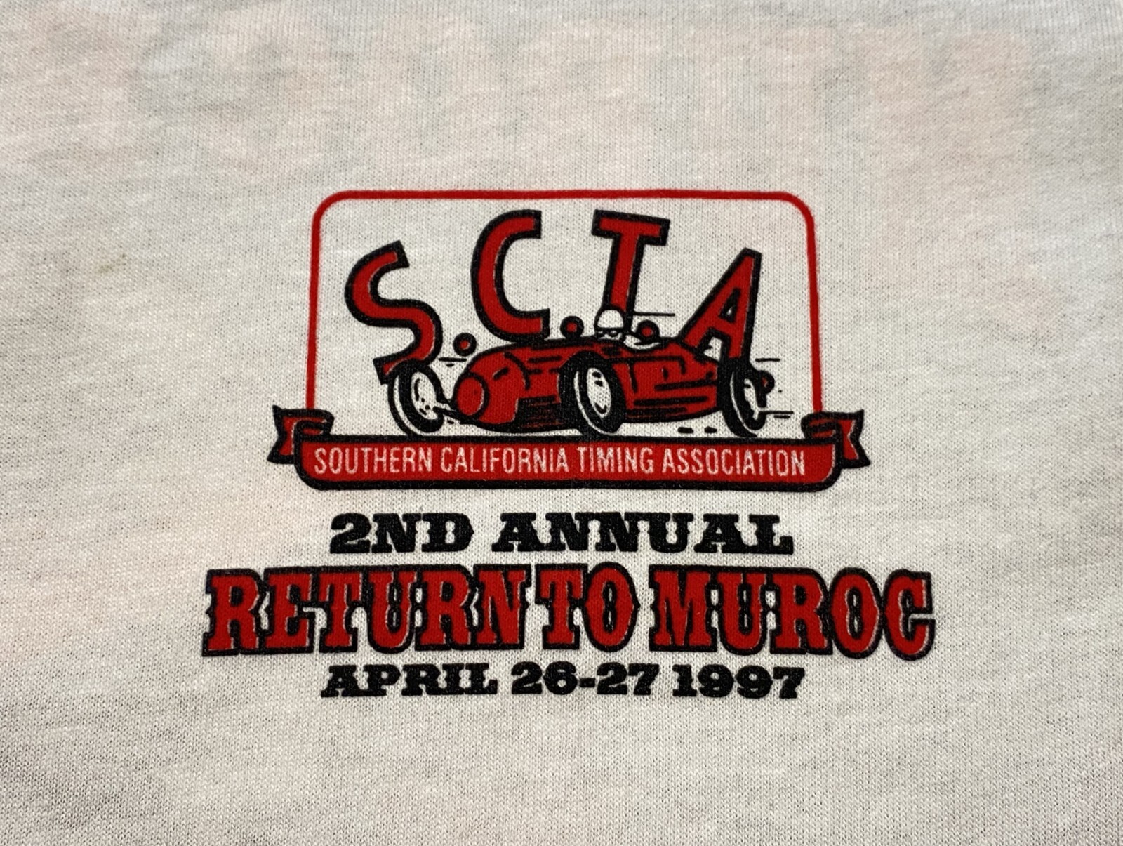 VTG 1997 Teejays 2nd Annual Muroc Reunion 50th Annv. Men T-Shirt Single Stitch L gallery