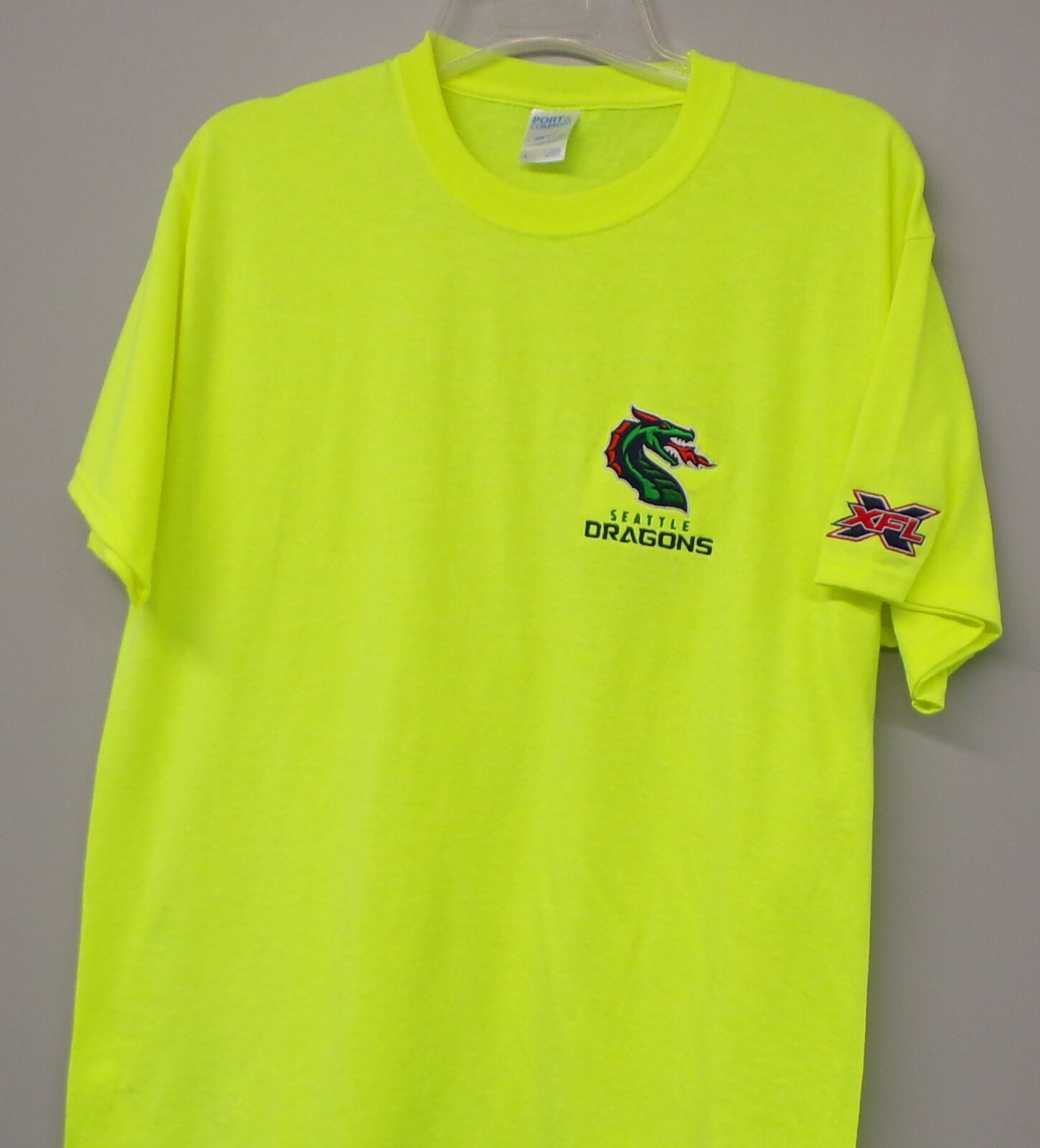 XFL Football Seattle Dragons Embroidered T-Shirt S-6XL, LT-4XLT NFL New gallery