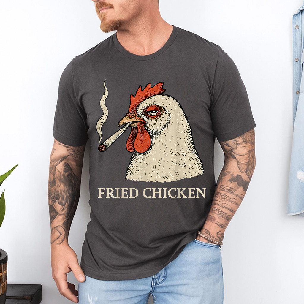 Fried Chicken Smoking Joint Funny T-Shirt gallery