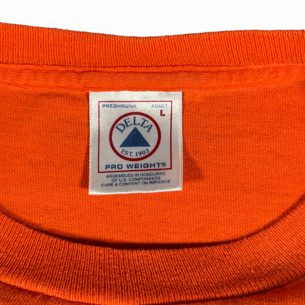 Vintage Not A Hunter Shirt Adult LARGE Orange Funny Quote Wildlife Control 90s gallery