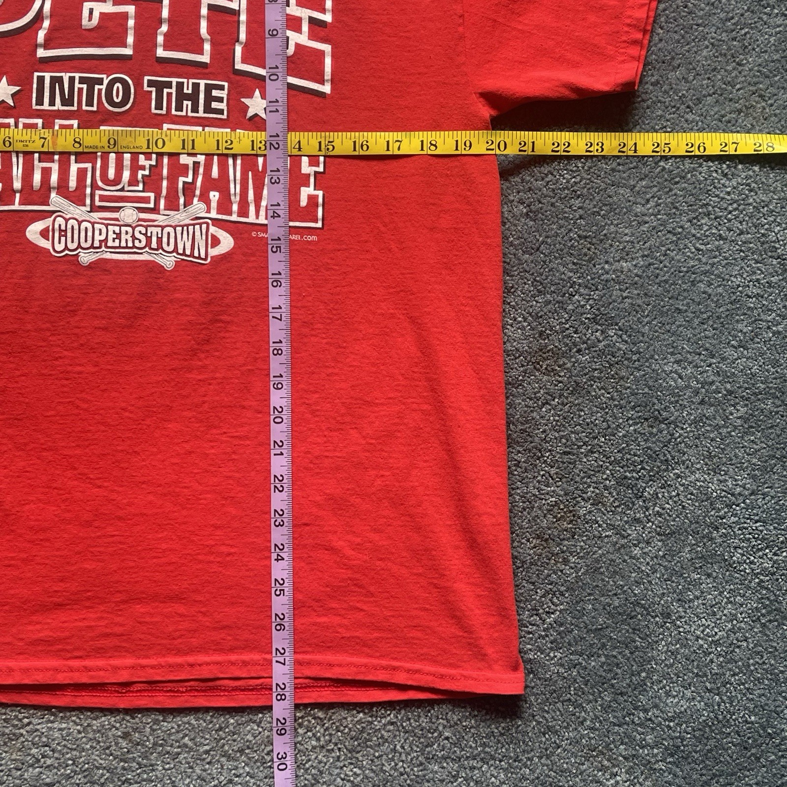 Pete Rose T-Shirt Men's Lg Double Sided Cincinnati Reds MLB Vote Pete Into HOF gallery