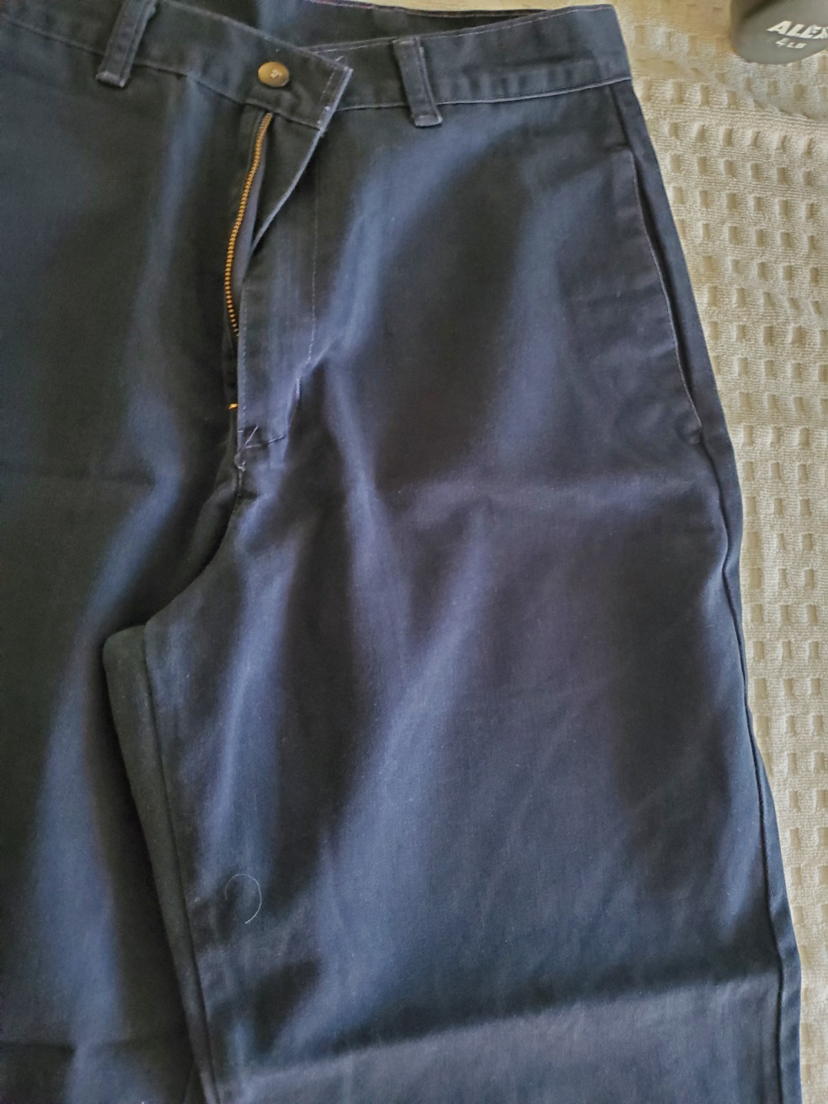 Levi's Casual Cotton Pants Navy Blue Cotton Men's 32x30, NICE gallery