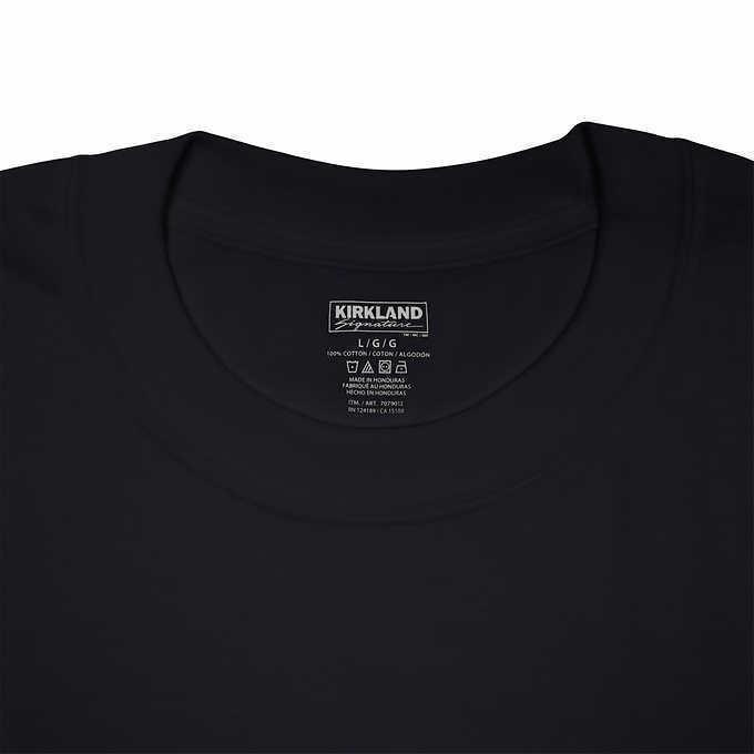 Kirkland Signature Men’s Crew Neck Tees, 6 pack - BLACK (Select Size) FAST SHIP gallery