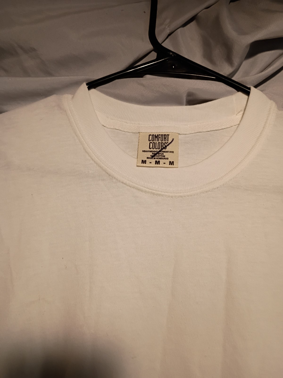 Comfort Colors Men's M White/Orange Cotton Knit Graphic Crew Neck T-Shirt 6-Pack gallery