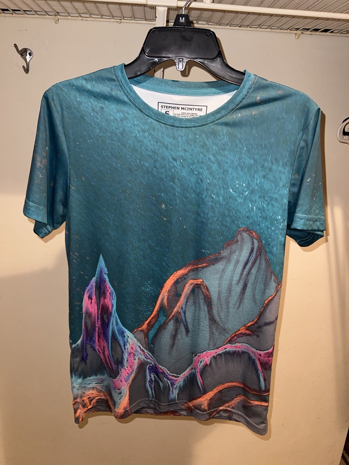 UPF 50+ Sun Shirt Stephen McIntyre Mens S Color Art Dry Wick Swim Sport fishing gallery