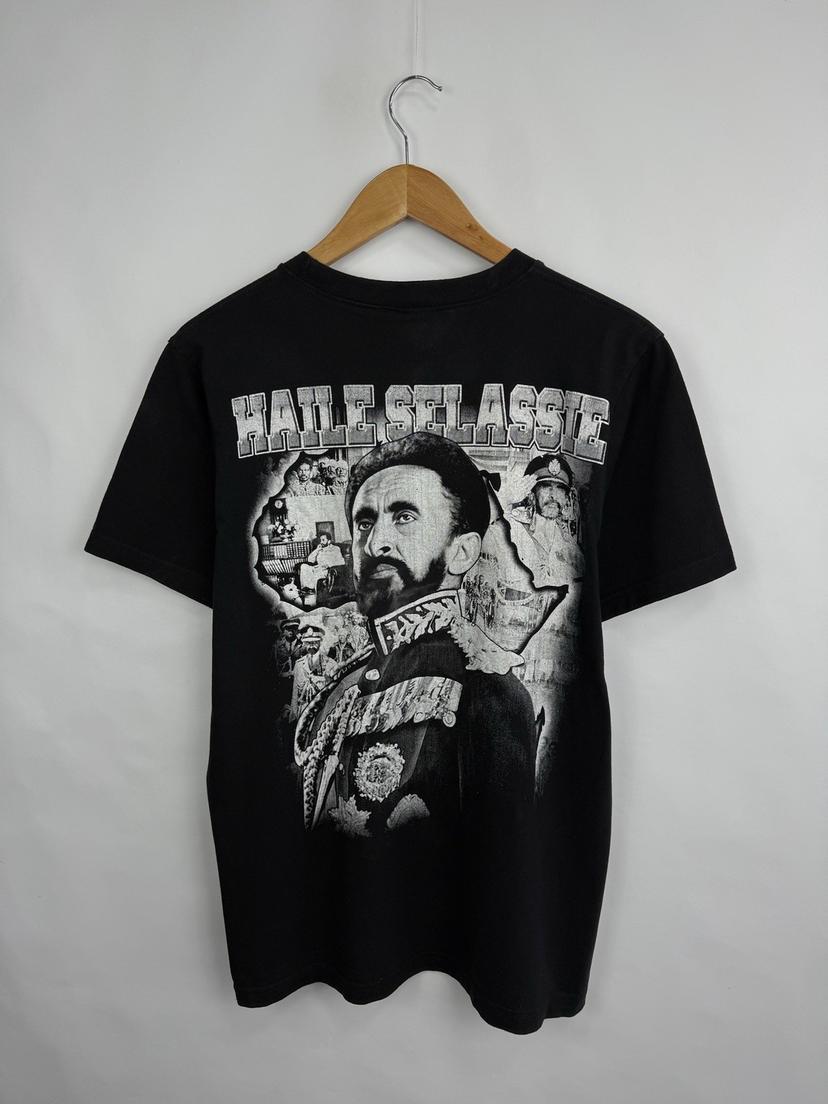 🇪🇹 Vintage 90s Haile Selassie RasTafari Emperor Ethiopia King T-Shirt Size M gallery