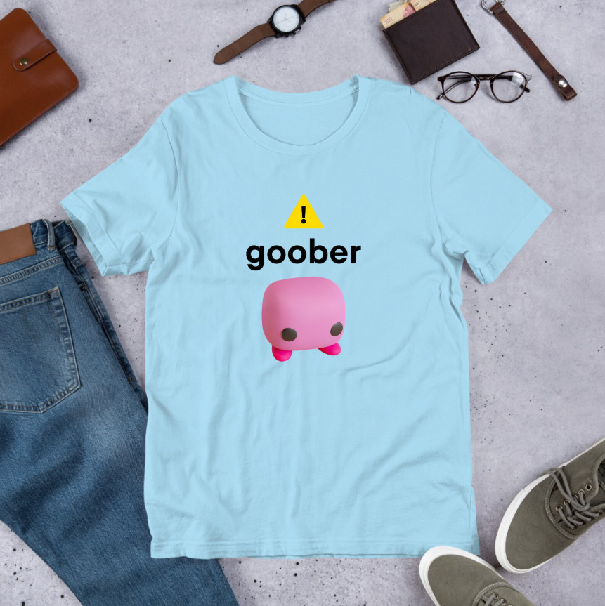 Goober Funny Meme Shirt Ironic Weirdcore Oddly Specific Unhinged Cursed Tee gallery