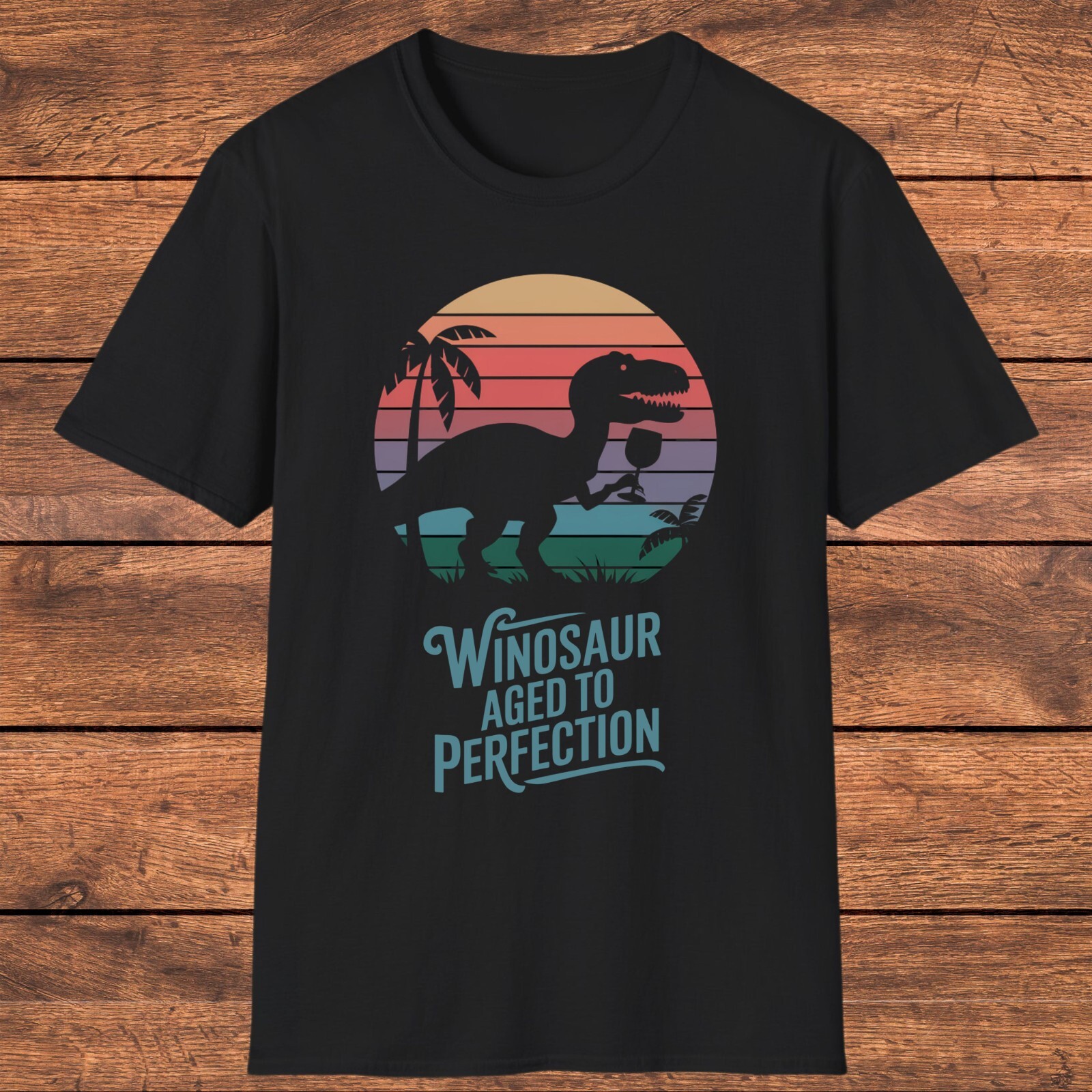 Winosaur Shirt, Funny Wine Lover Tee, Aged to Perfection Dinosaur Shirt