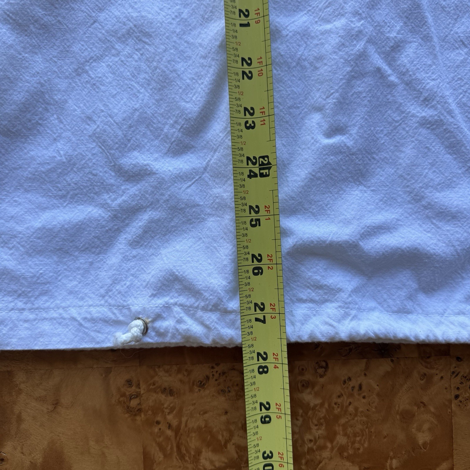 White Shirt Mens XL White Mexican Beach Casual Flour Sack Drawstring Tourist gallery