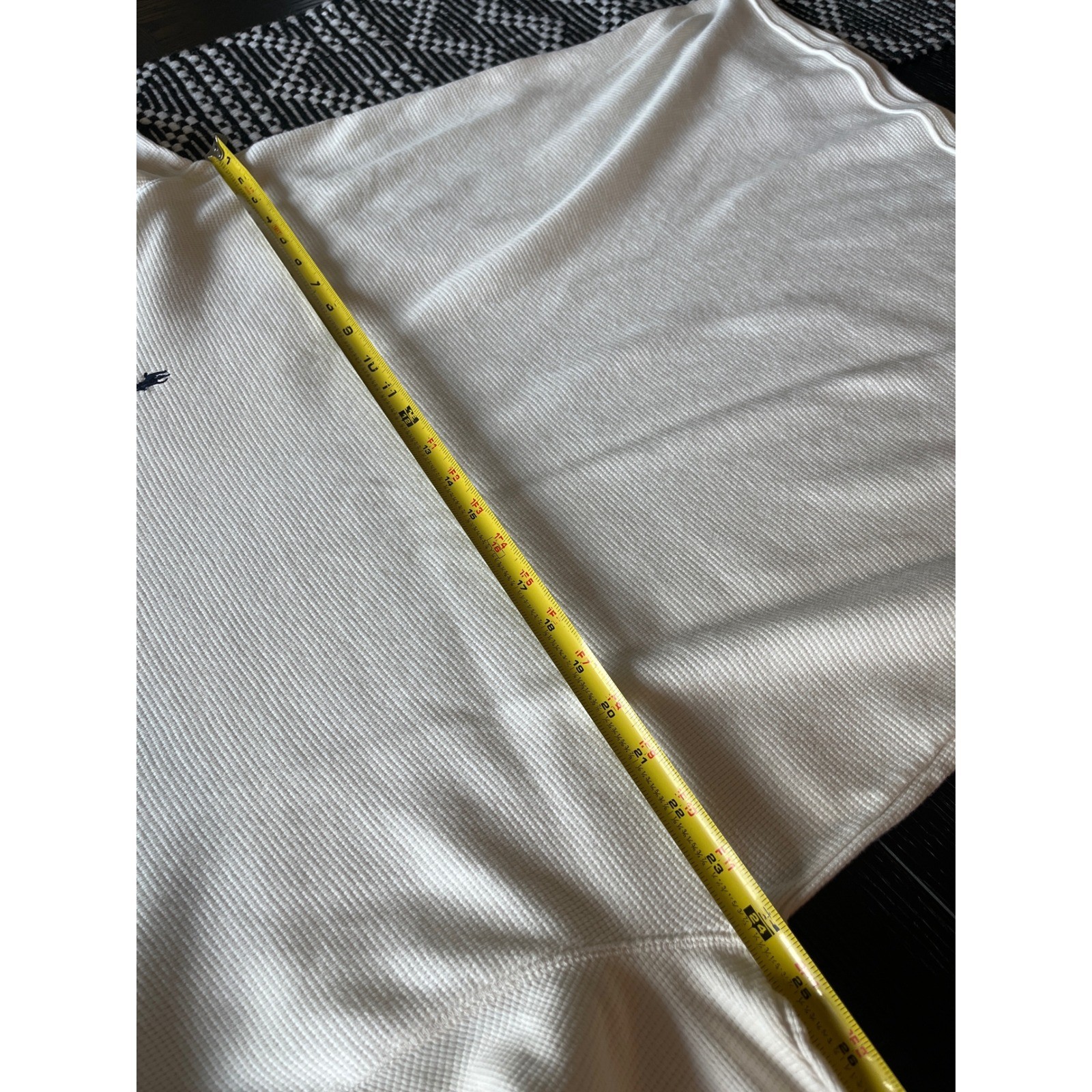 Polo Ralph Lauren Mens 2XLT White Waffle Knit Thermal Long Sleeve Shirt Tall gallery