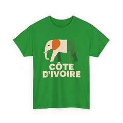 Ivory Coast Elephant Shirt, Côte d’Ivoire Flag Ivorian Soccer Fans T-Shirt