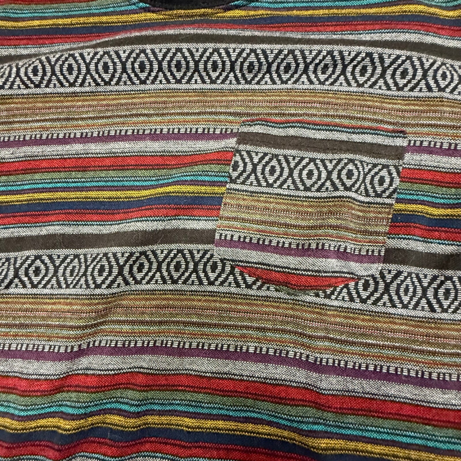 Beautiful Giant Striped T-Shirt Aztec Print Short Sleeve Casual Top Size S gallery