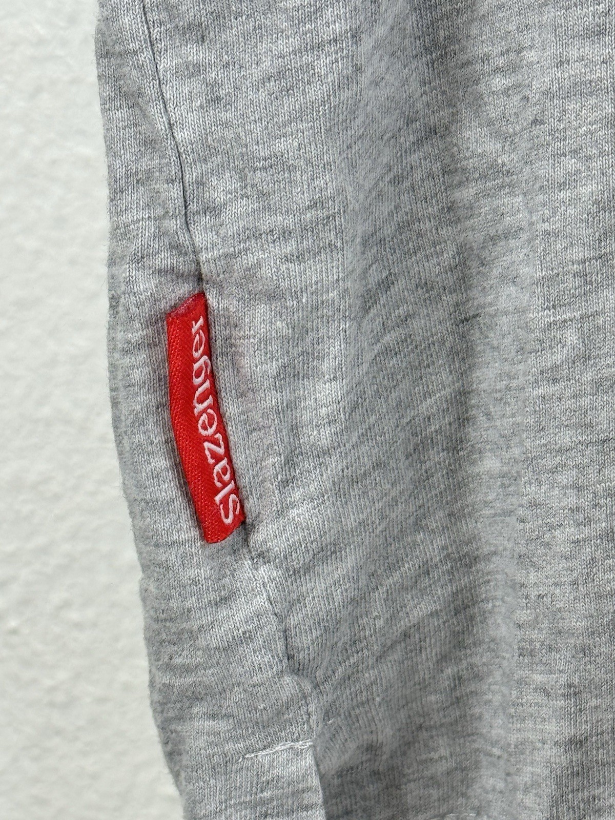 Mens SLAZENGER T Shirt Top Heather Gray Cotton Jersey V Neck Tee Size Medium gallery