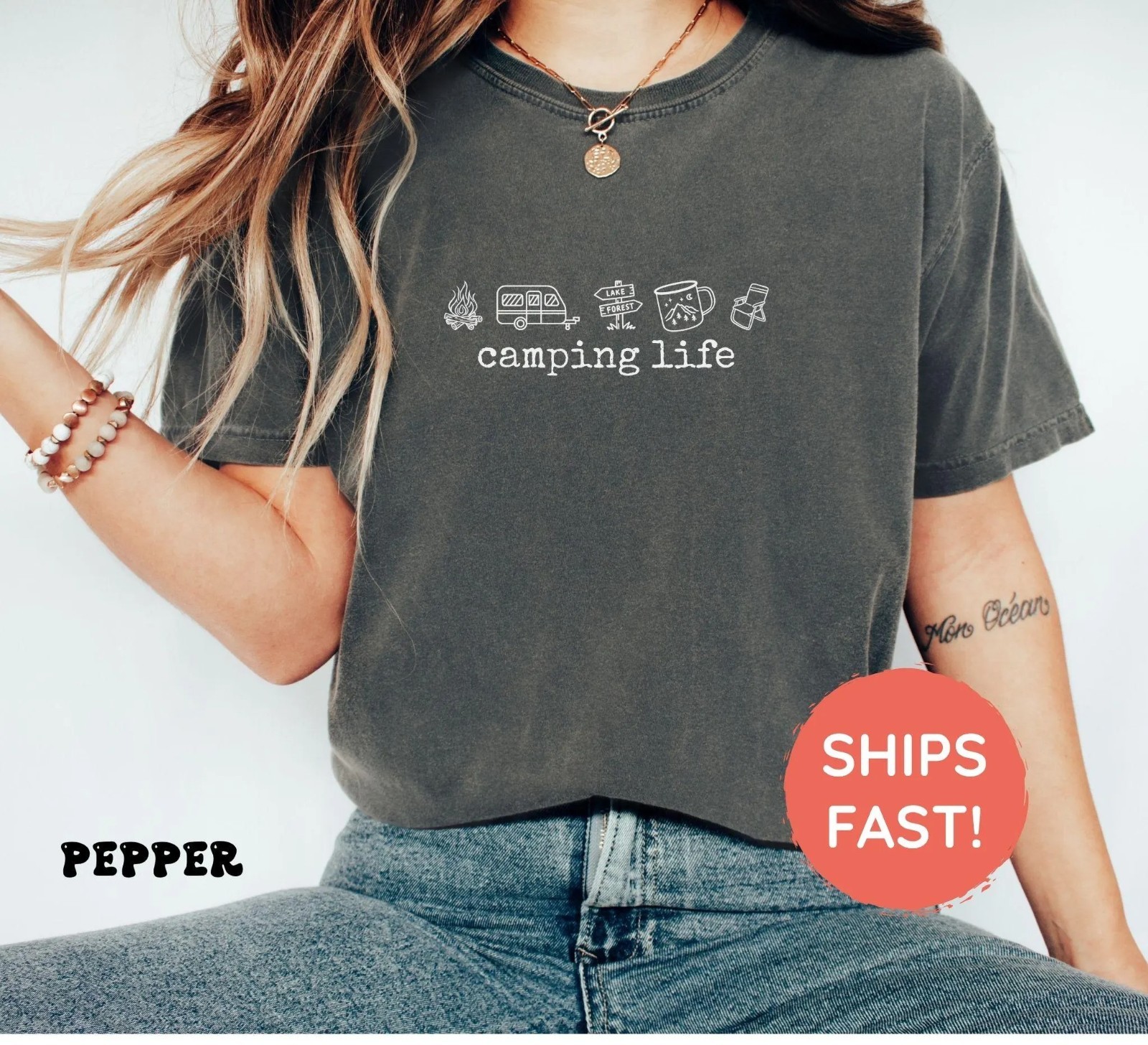 Camping Life Shirts, Camping Shirt, Camper Shirt, Happy Camper T-Shirt gallery