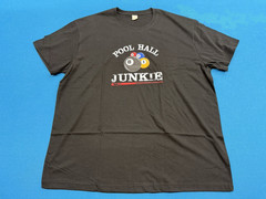 POOL HALL JUNKIE T-Shirt XL 65%POLYSTER AND 35% COTTON