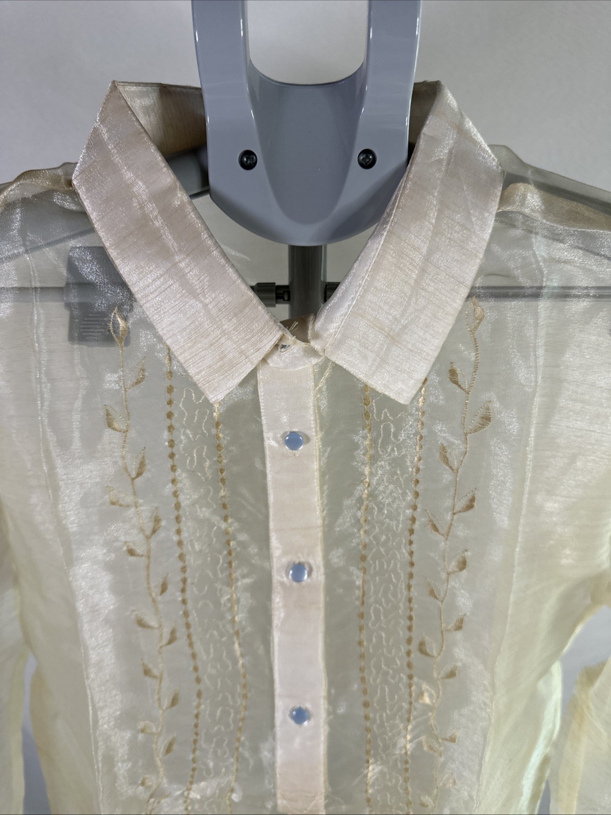 Barong Tagalog Formal Wear Men’s Size 2X NWOT Philippines Organza NWOT gallery