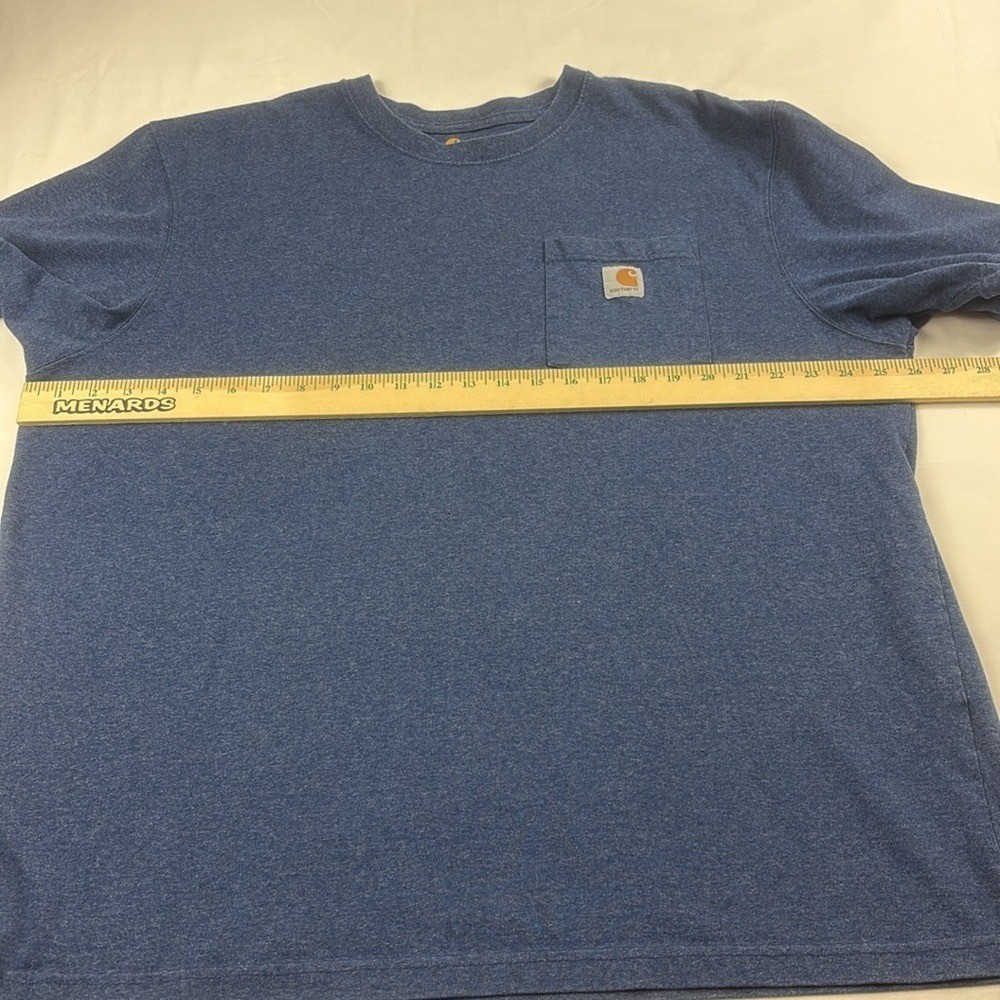 Carhartt Heavy Duty Original Fit Short Sleeve T-Shirt Mens Size XL Blue gallery