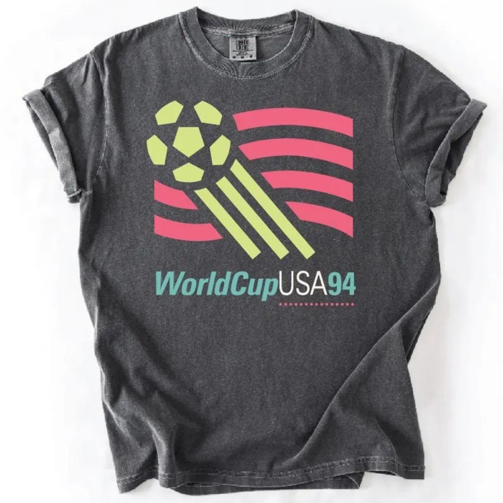 Vintage 1994 USA World Cup T Shirt | Bold 90's Colors | Retro Soccer Graphic gallery
