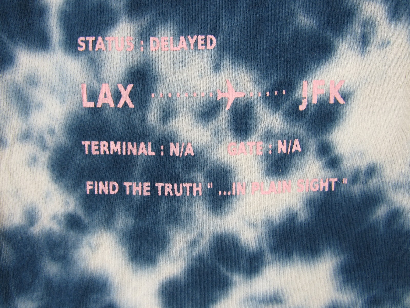 Brooklyn Cloth Tie Dye Men M T-Shirt No Where to Go Psychedelia Trippy Hippie S* gallery