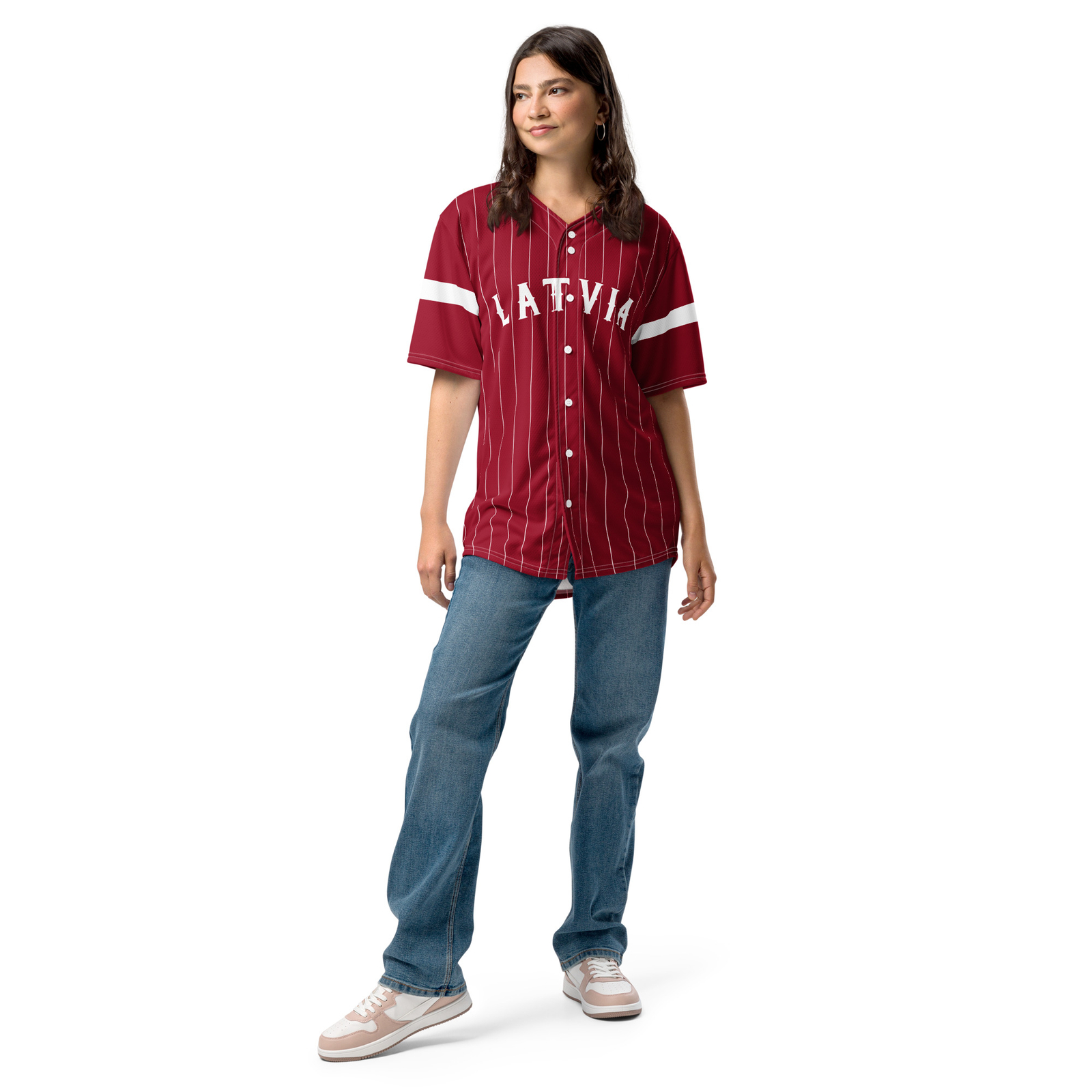Latvia Baseball Jersey, Adult Unisex, Moisture Wicking, Eco Friendly gallery