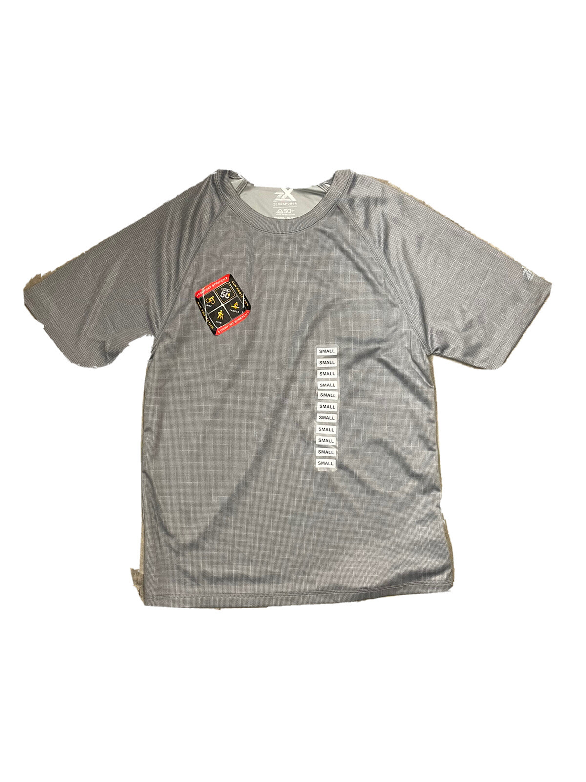 NEW Men's Zeroxposur Sun Protection Top Grey Small gallery