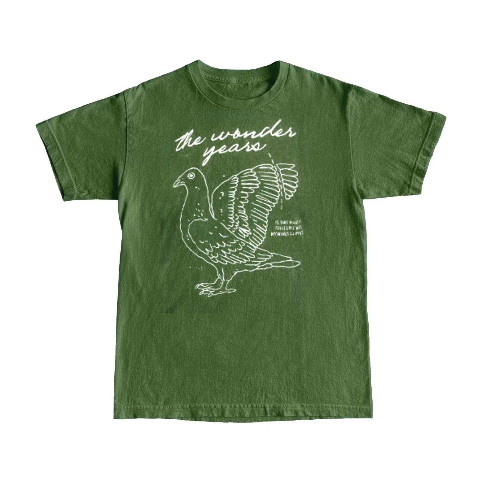 The Wonder Years Band Green Cotton T Shirt Full Size S-5XL